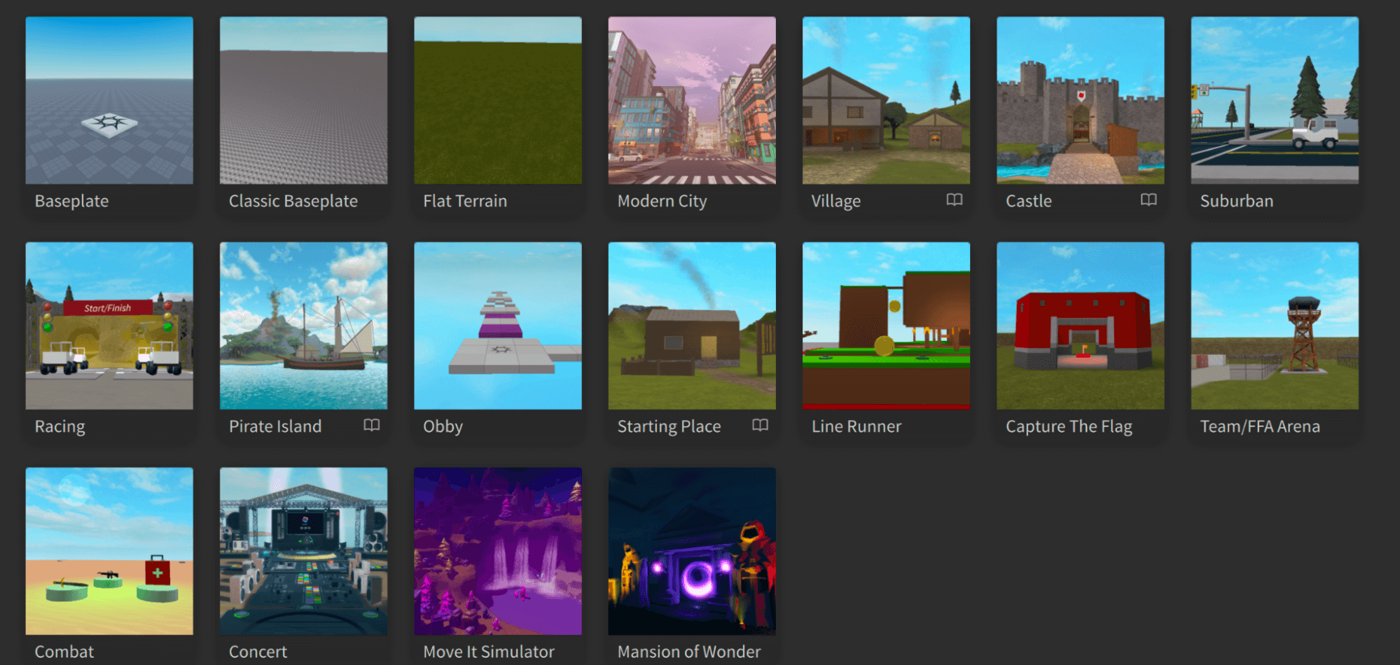 roblox studio templates