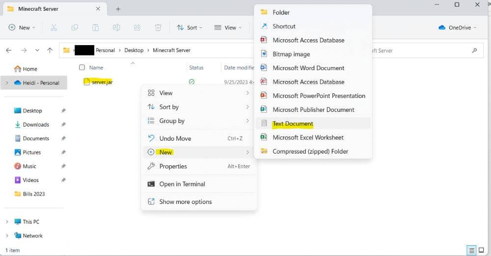 Saving the Minecraft run command in computer files